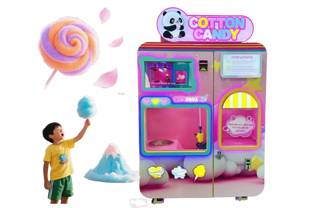 cotton candy Vending Machine candy floss Machine