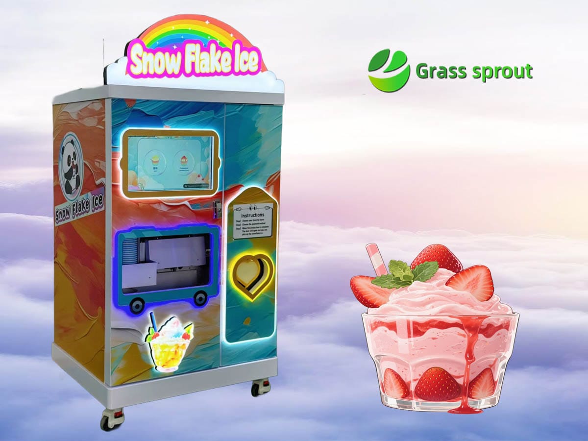 snowflake ice vending machine