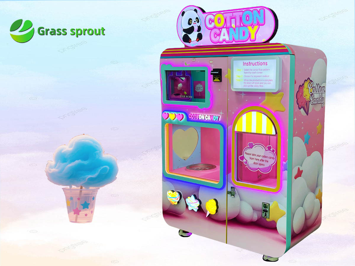 cotton candy vending machine.