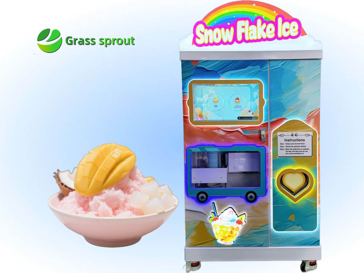 snowflake-ice vending machine
