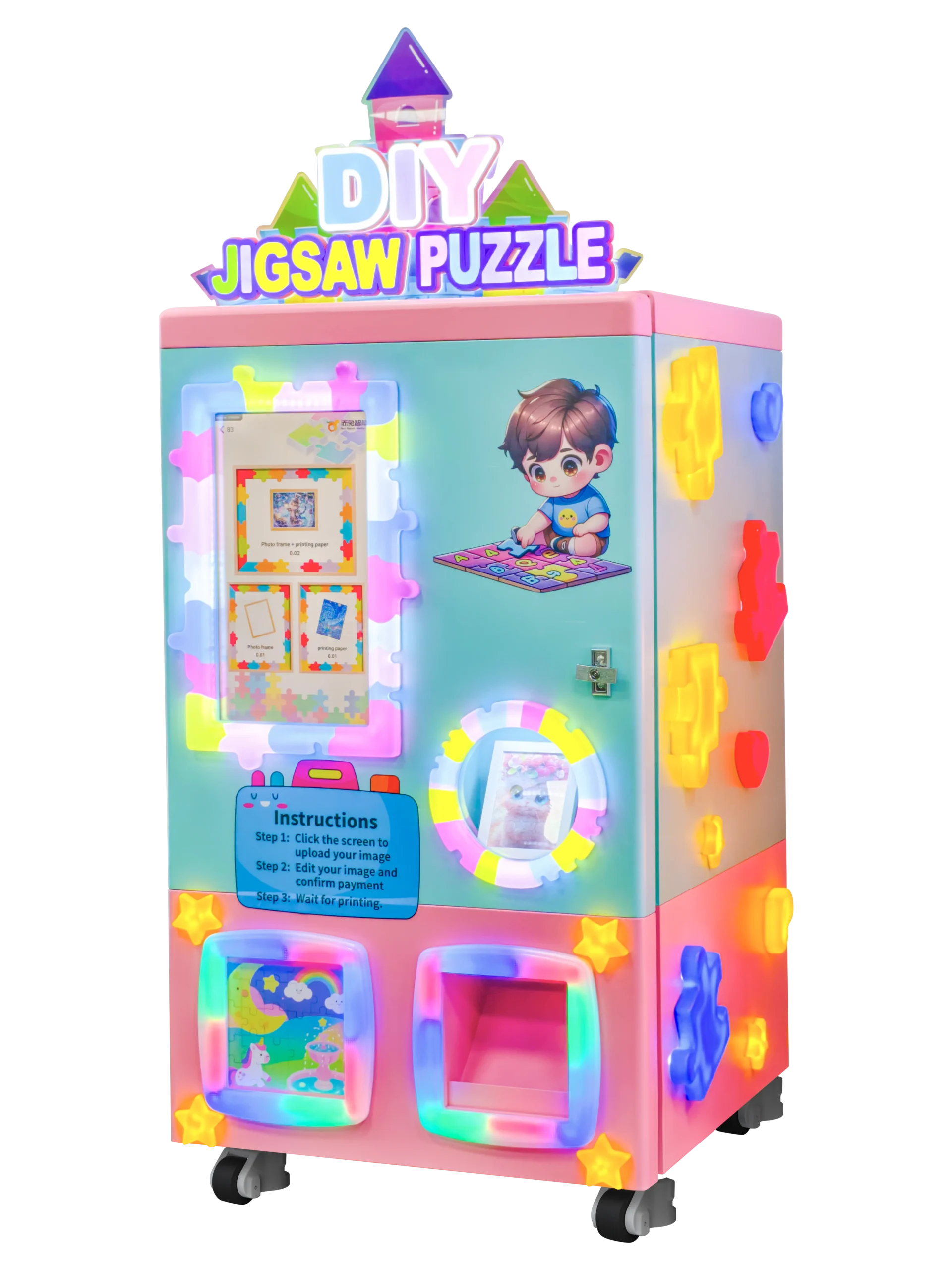 Jigsaw puzzle vending machine