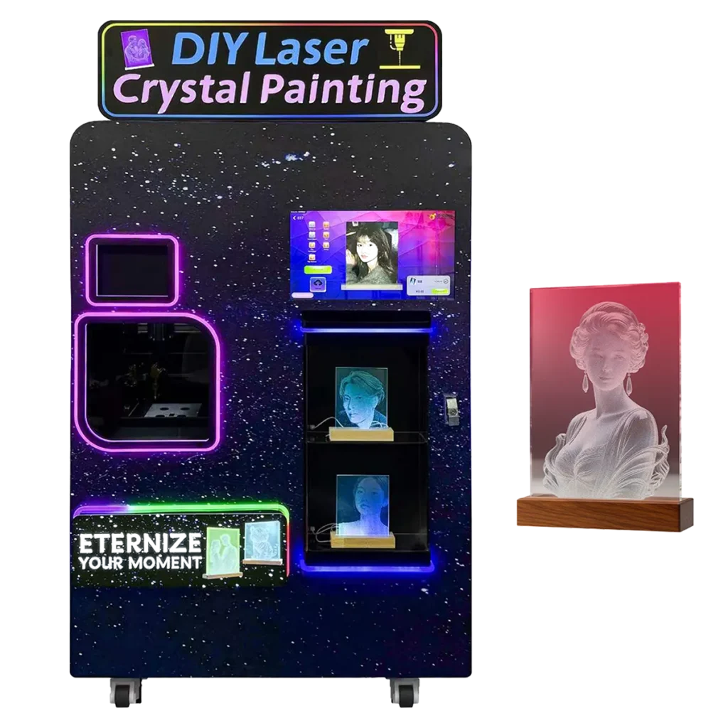 glass engraving vending machine products.