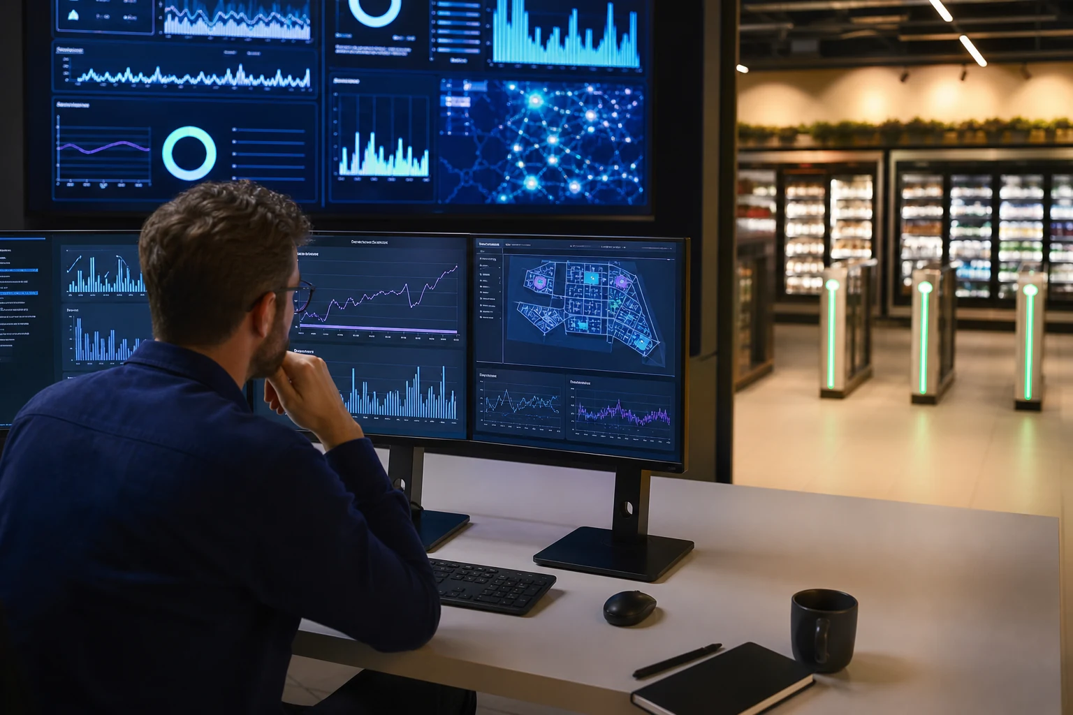 Retail operations analyst monitoring demand and inventory patterns